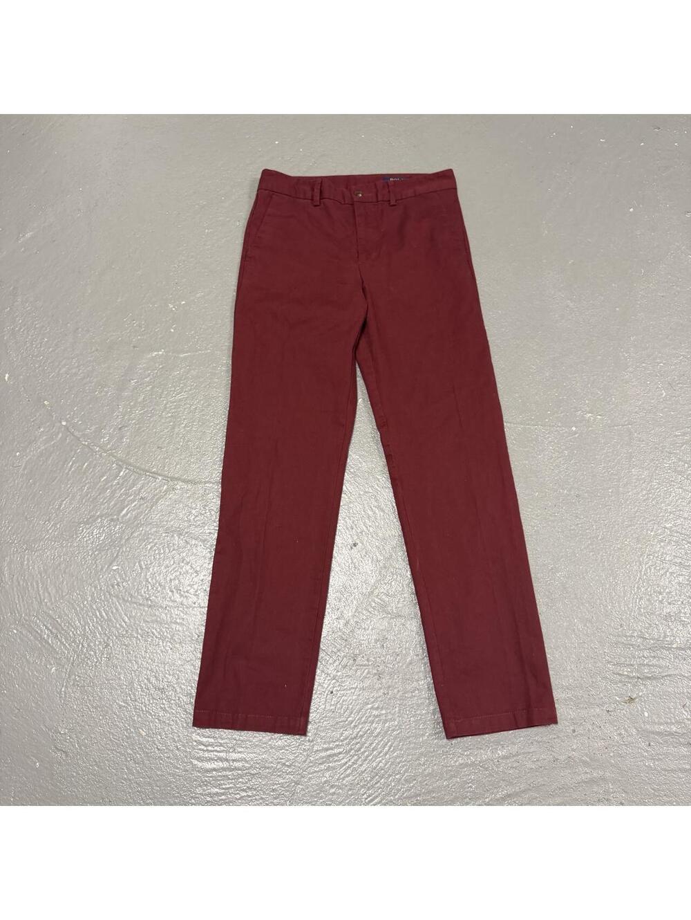 Polo Ralph Lauren Burgundy Dark Red Flat Front Women’s Chino Pants
